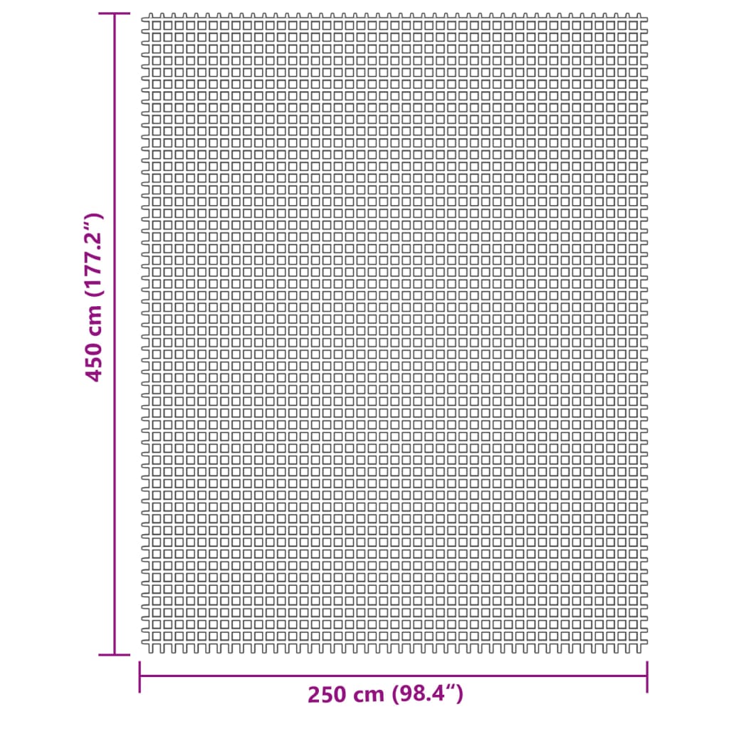 Krémszínű sátorszőnyeg 4,5x2,5 m