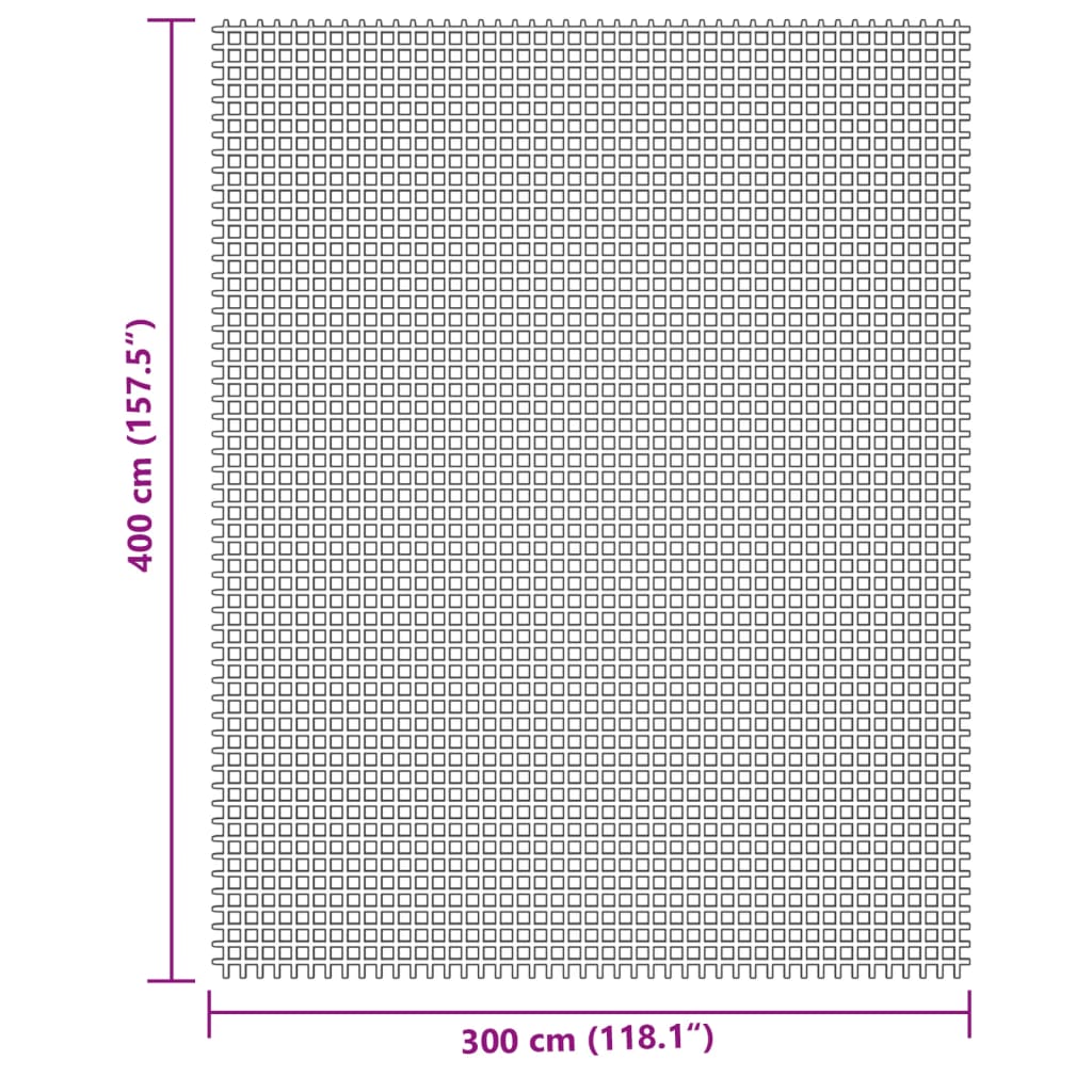 Krémszínű sátorszőnyeg 4x3 m