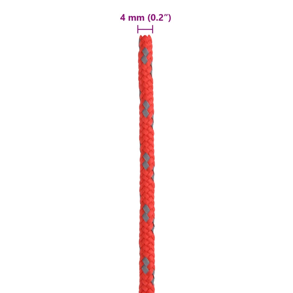 Fényvisszaverő sátorfeszítő kötél 8 db csavarkulccsal 4 m 4 mm