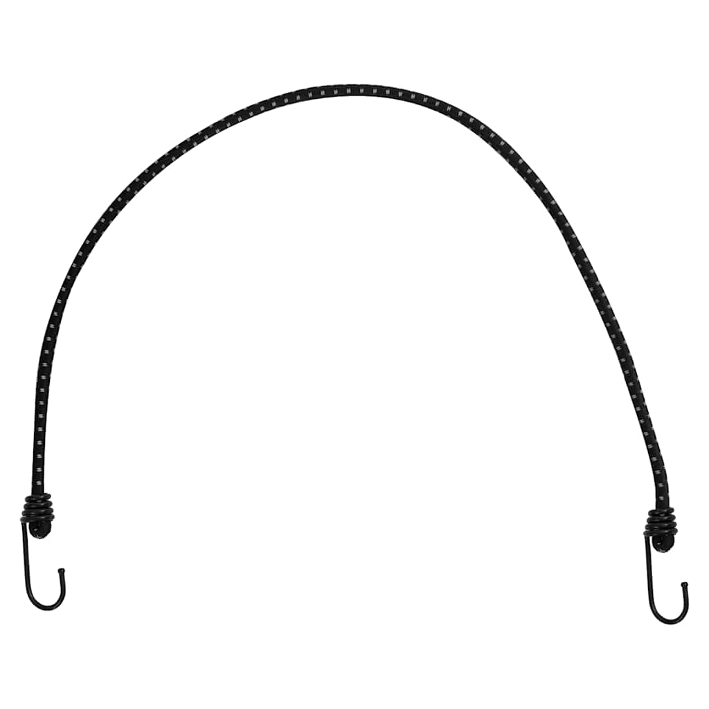 25 db bungeekötél fényvisszaverő csíkokkal és kampókkal 88 cm