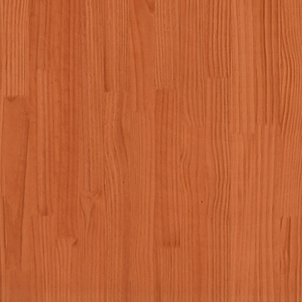 Viaszbarna tömör fenyőfa kerti virágtartó 110 x 40 x 45,5 cm
