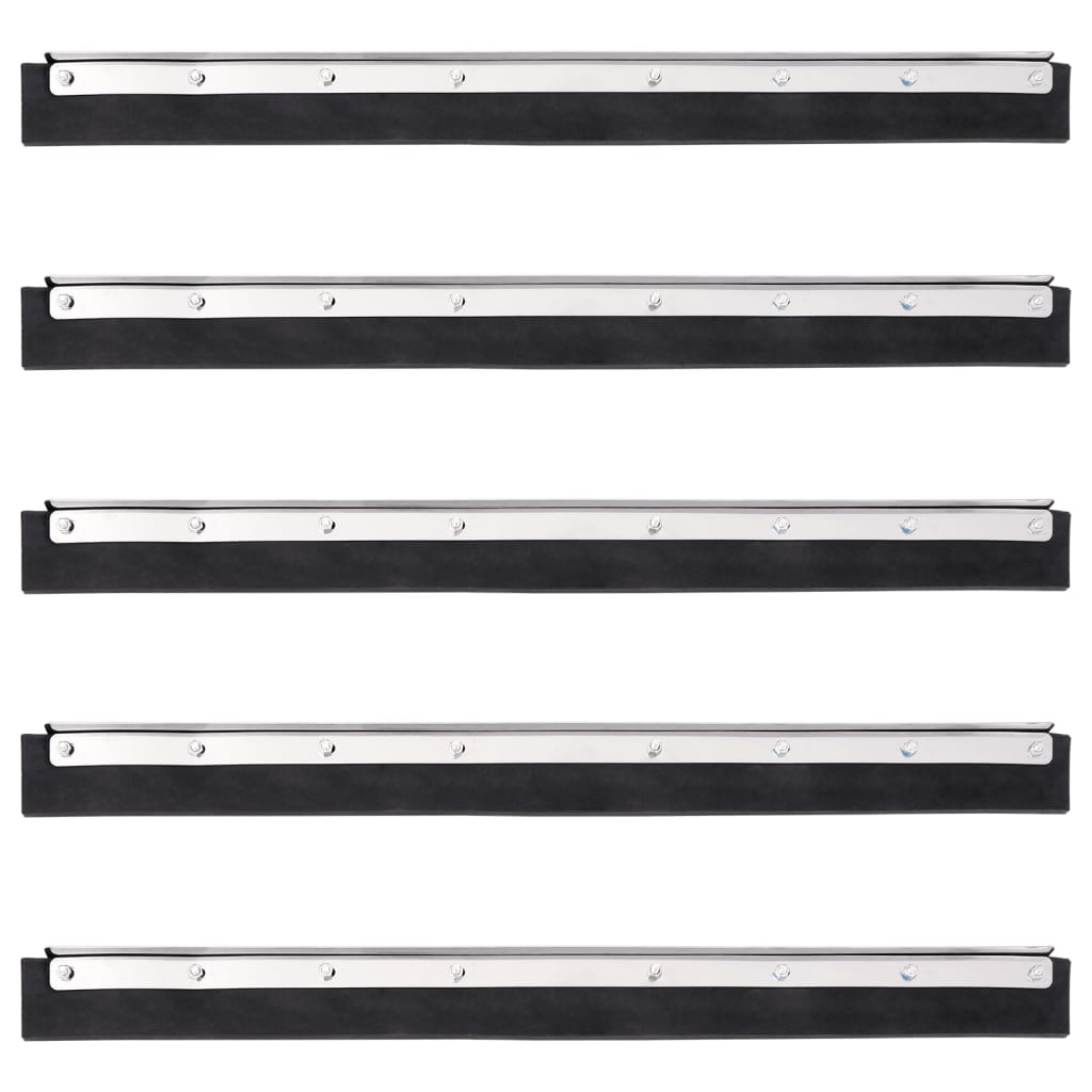 5 db acél és gumi padlólehúzó fejek 60,5 x 2 x 5 cm