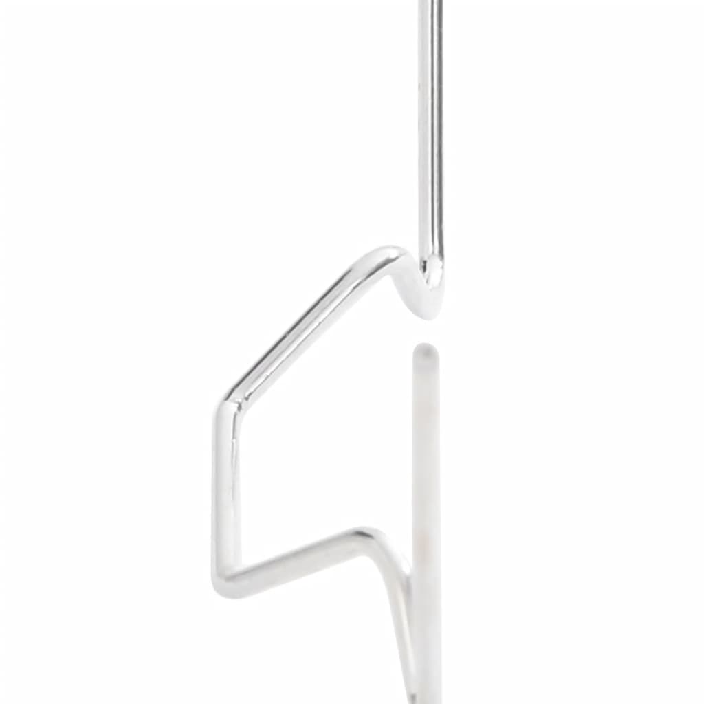 100 db w-alakú horganyzott acél kapocs melegházhoz