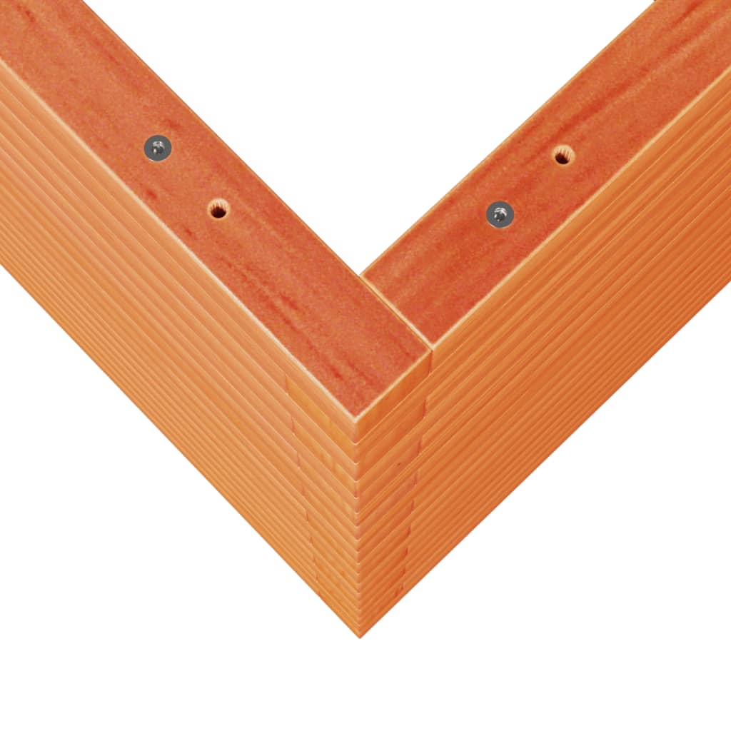 Viaszbarna tömör fenyőfa kerti virágláda 50 x 50 x 68,5 cm