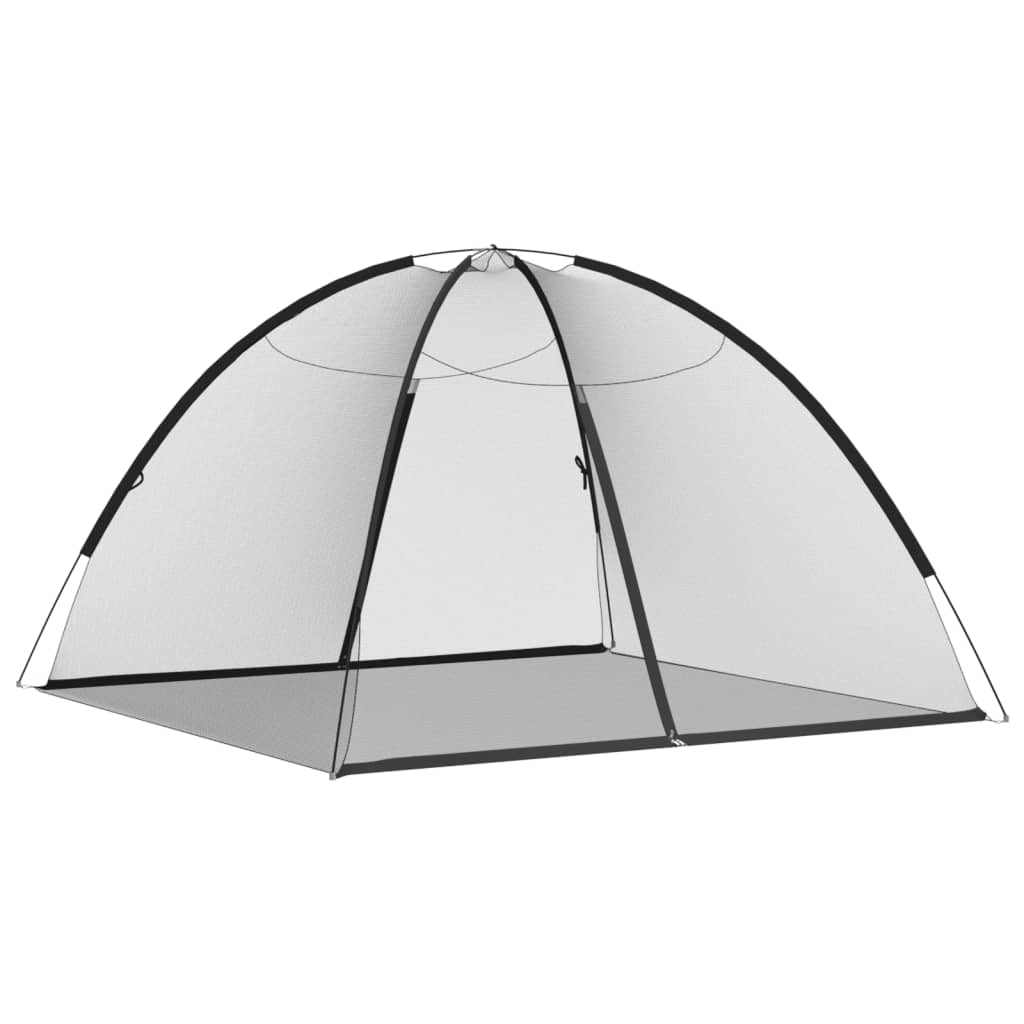 Vidaxl fekete hálós mongol szúnyogháló ajtókkal 200 x 200 x 135 cm Vidaxl fekete hálós mongol szúnyogháló ajtókkal 200 x 200 x 135 cm