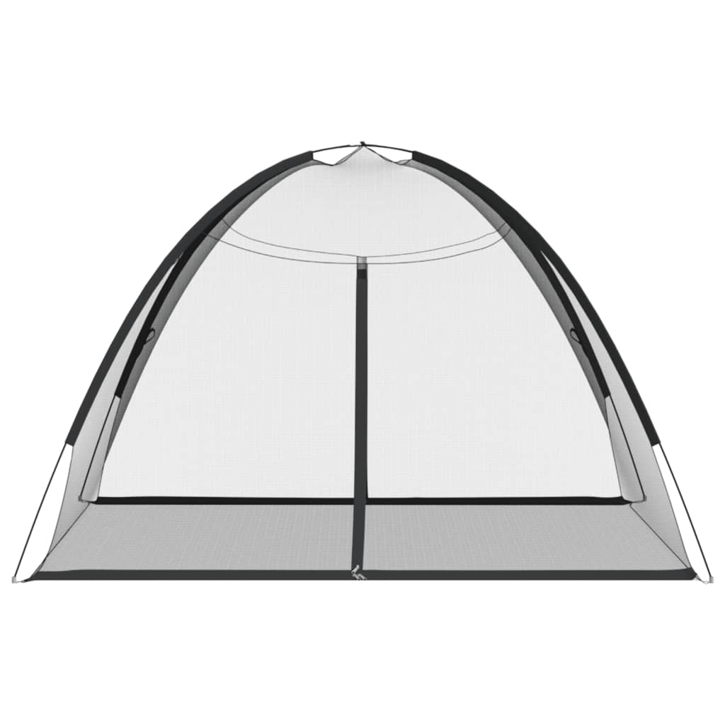 Vidaxl fekete hálós mongol szúnyogháló ajtókkal 200 x 200 x 135 cm Vidaxl fekete hálós mongol szúnyogháló ajtókkal 200 x 200 x 135 cm