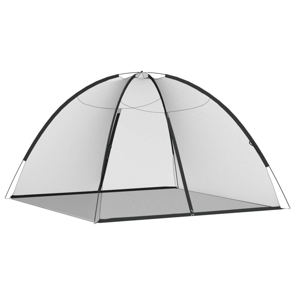 Vidaxl fekete hálós mongol szúnyogháló ajtókkal 200 x 200 x 135 cm Vidaxl fekete hálós mongol szúnyogháló ajtókkal 200 x 200 x 135 cm