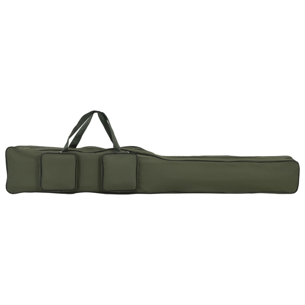 Sötétzöld oxford szövet horgászbottáska 160 cm