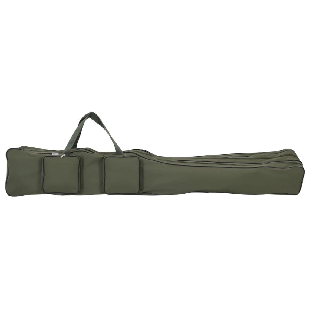 Sötétzöld oxford szövet horgászbottáska 150 cm