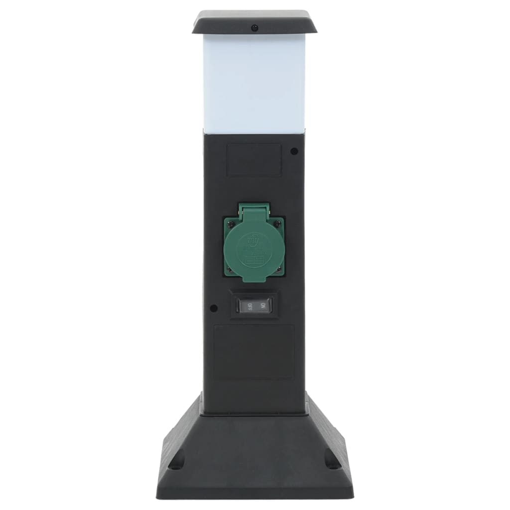 2-utas kültéri tüskés konnektoros oszlop lámpával 16x16x39,5 cm