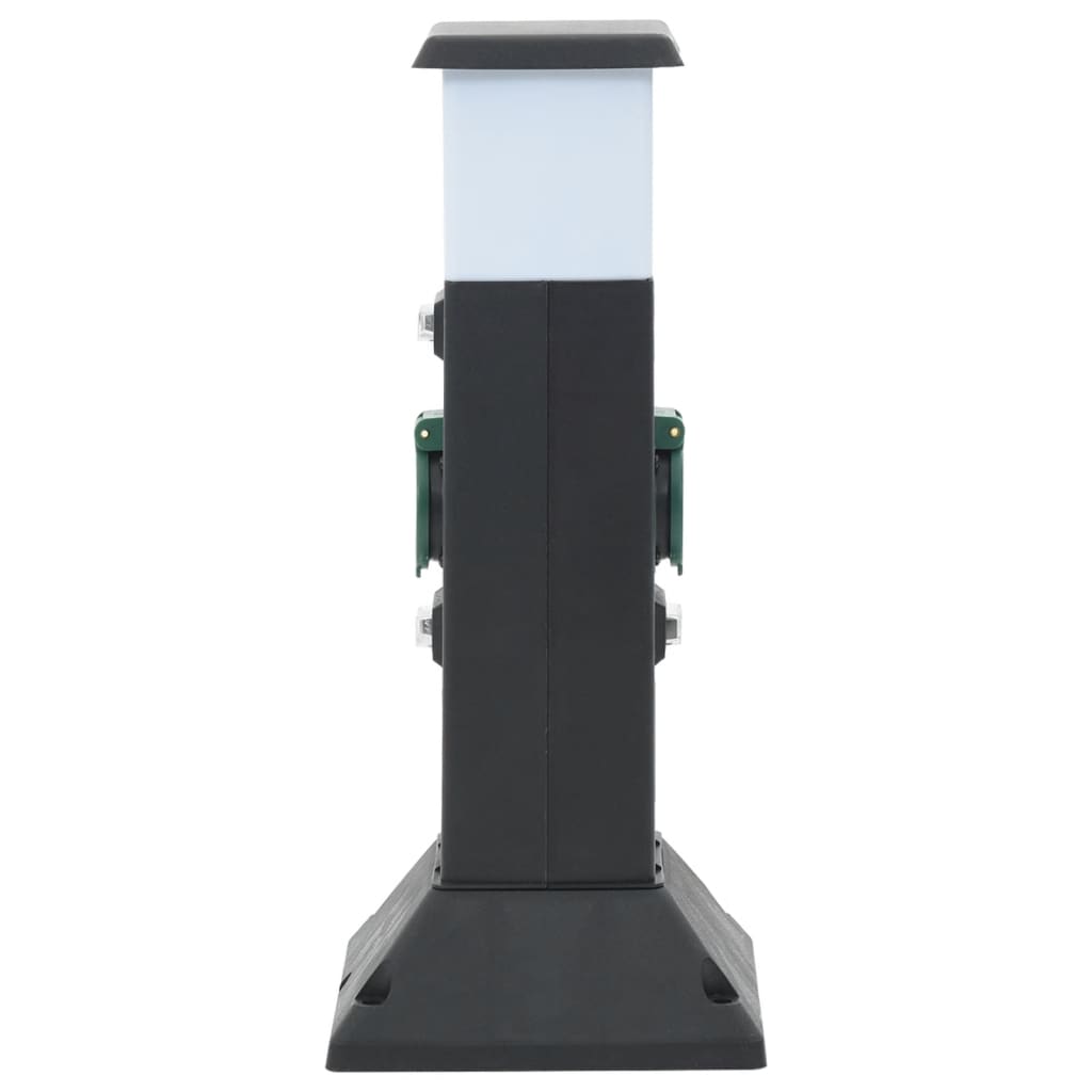 2-utas kültéri tüskés konnektoros oszlop lámpával 16x16x39,5 cm