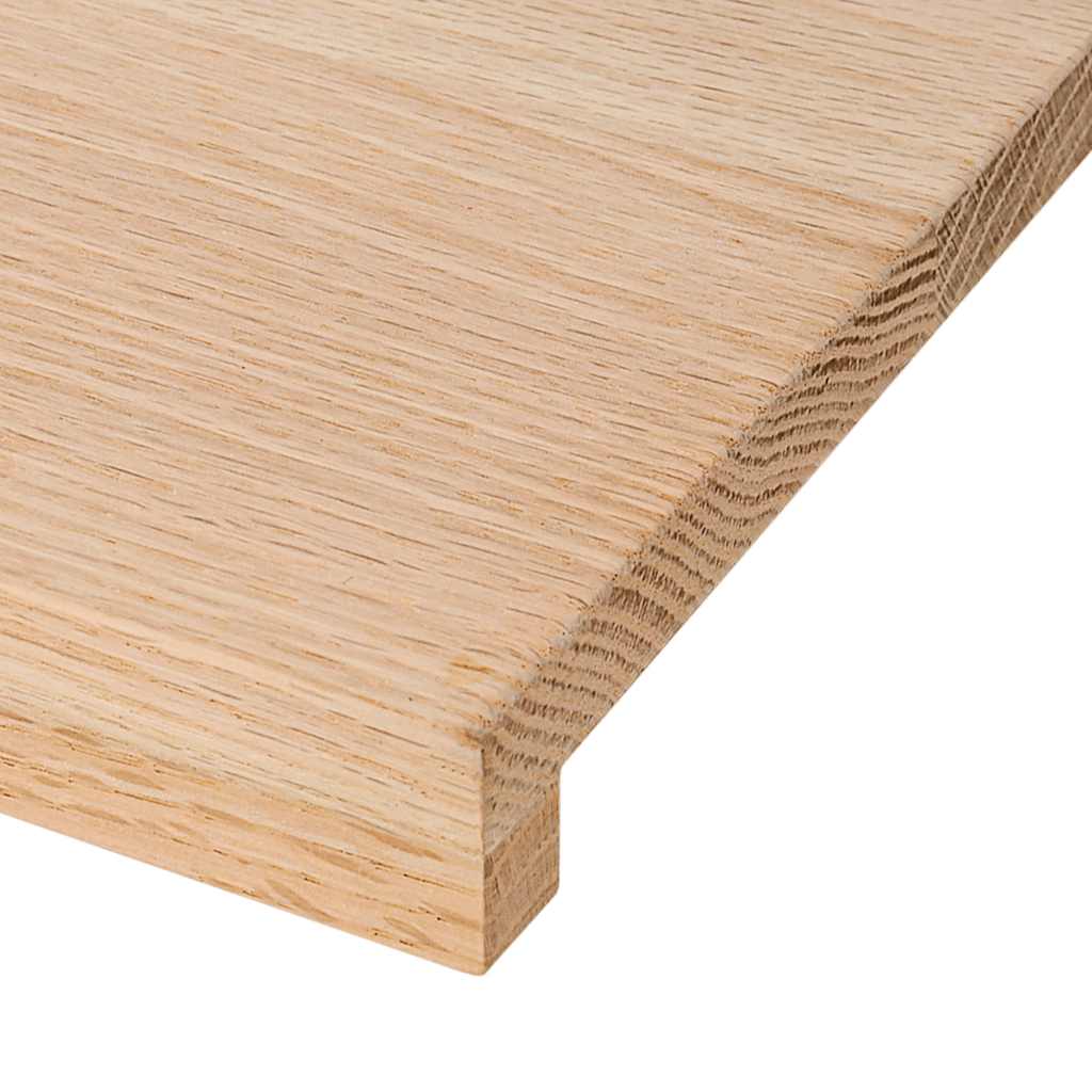 Ablakpárkányok 2 db kezeletlen 80x15x2 cm tömör fa tölgyfa