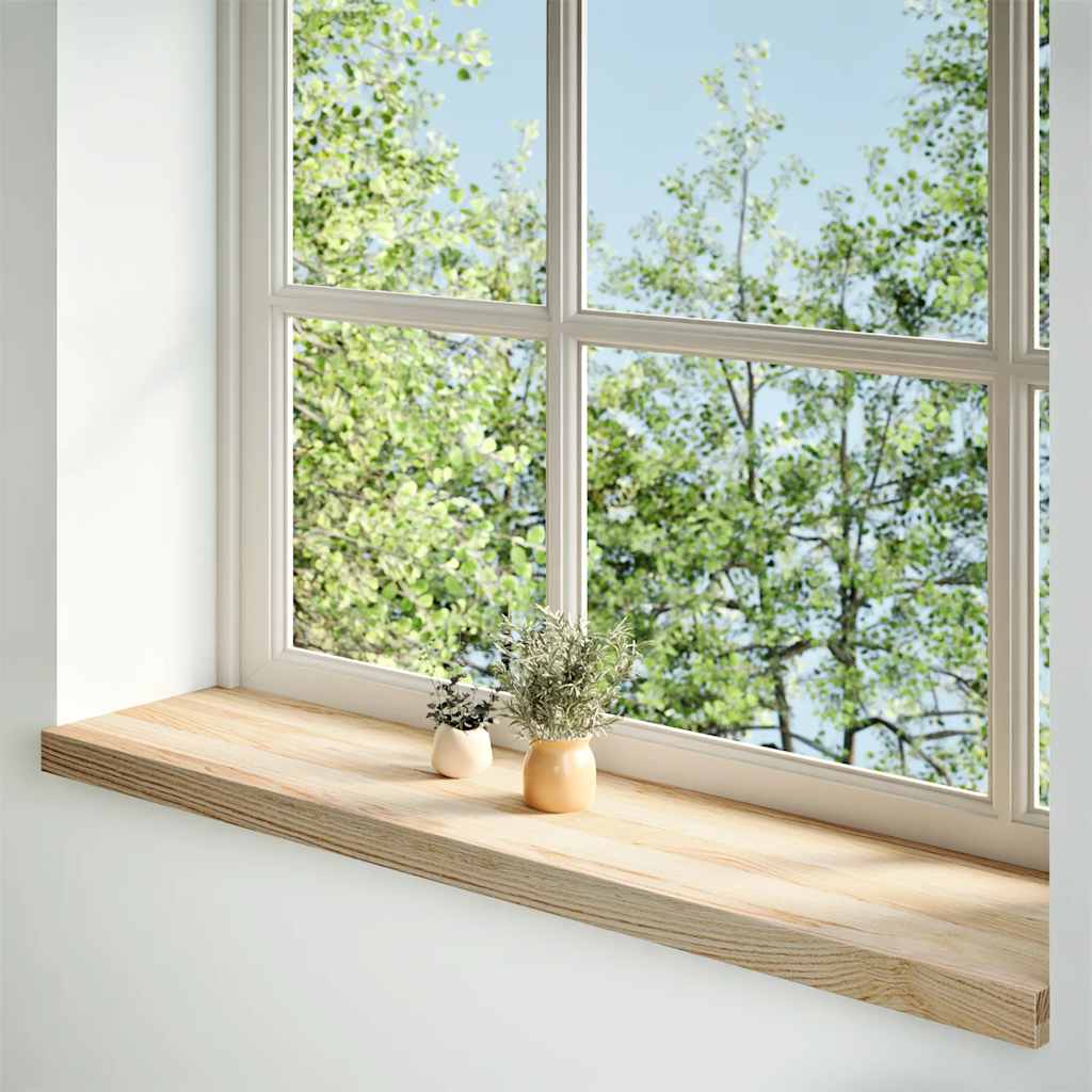 Ablakpárkányok 2 db kezeletlen 100x30x2 cm tömör fa tölgyfa