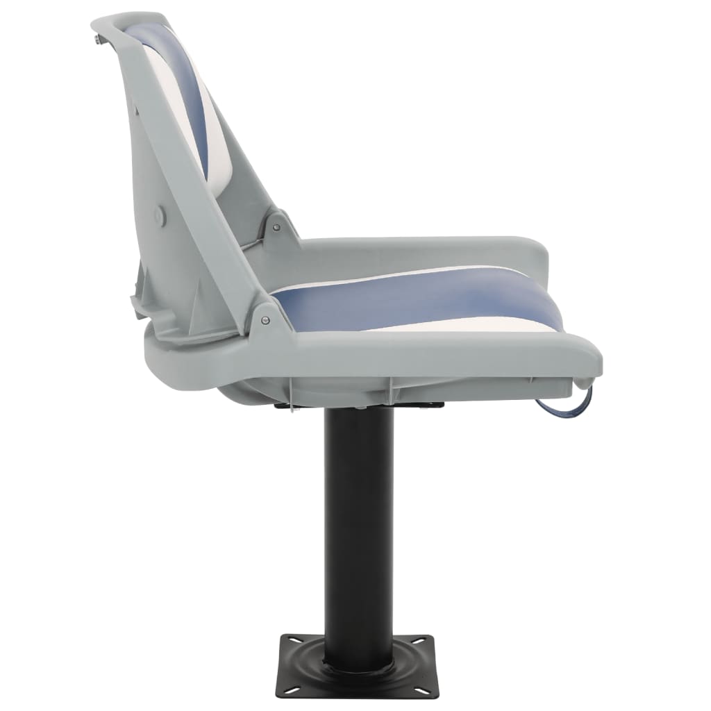 2 részes kék és fehér összecsukható hajóülés 48x51x41 cm