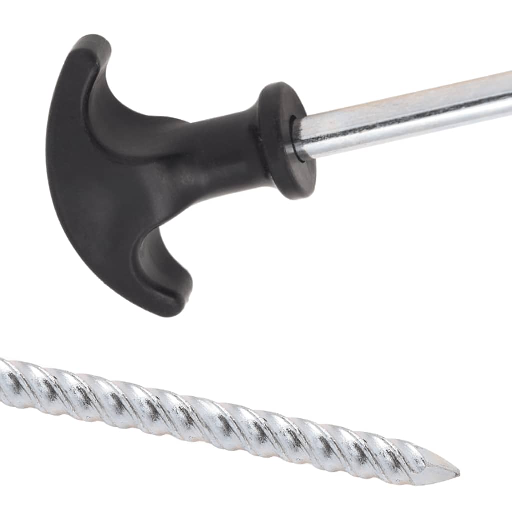 12 db horganyzott acél sátorcövek 17 cm ø7 mm