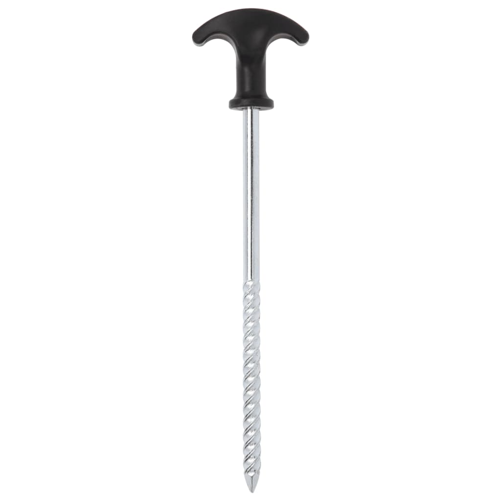 12 db horganyzott acél sátorcövek 20 cm ø7 mm