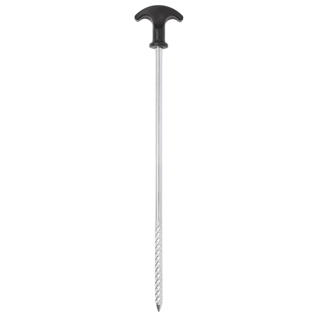12 db horganyzott acél sátorcövek 30 cm ø7 mm
