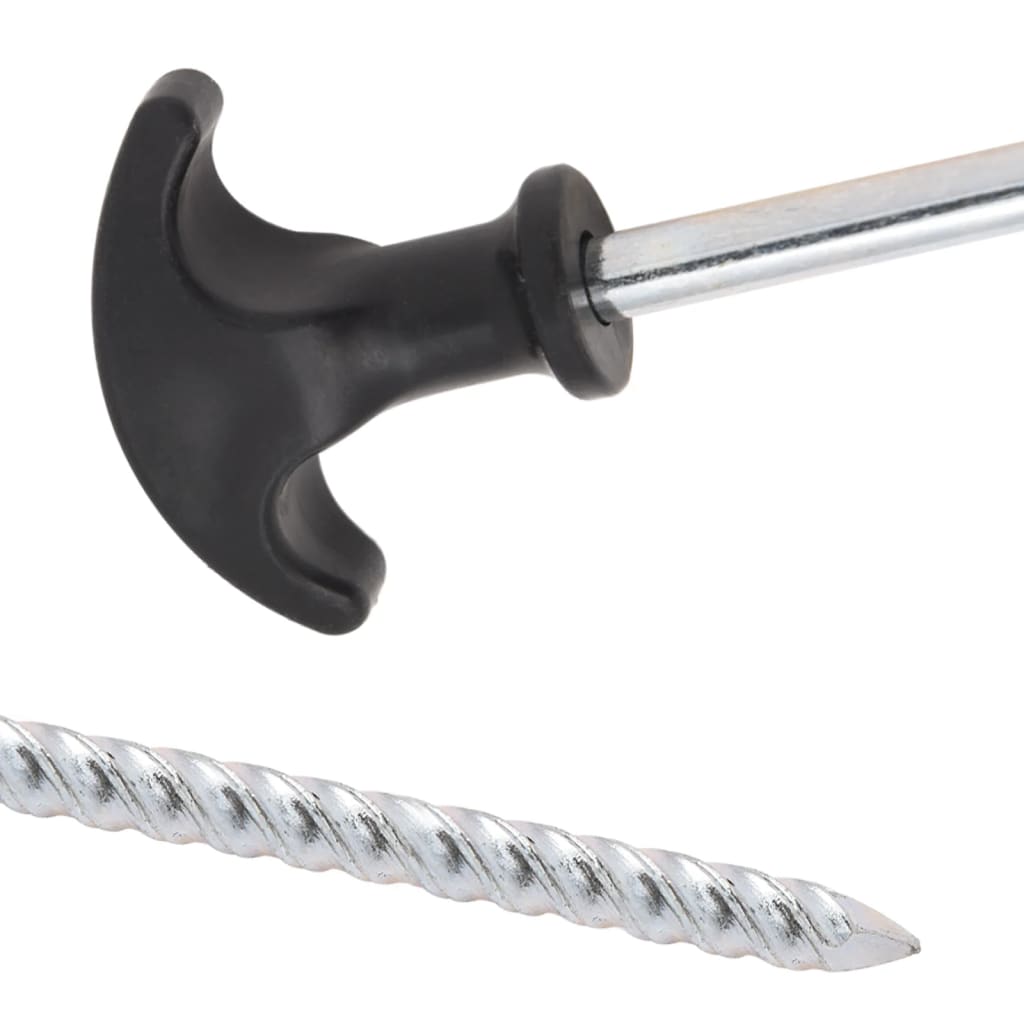 12 db horganyzott acél sátorcövek 30 cm ø7 mm