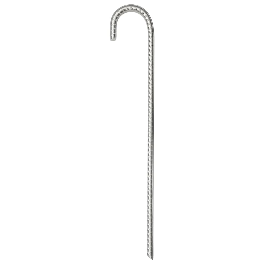 6 db horganyzott acél sátorszeg 37 cm ø10 mm
