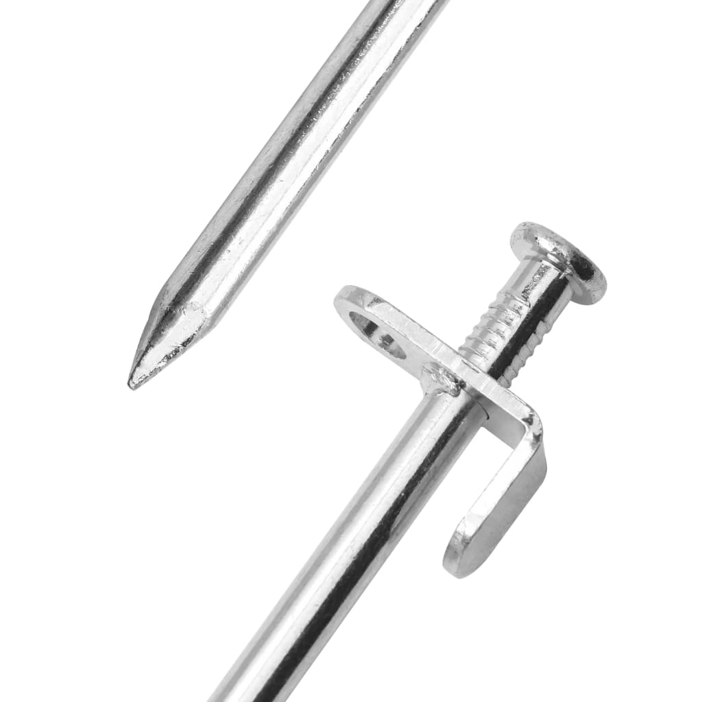 24 db horganyzott acél sátorcövek 19,5 cm 8 mm