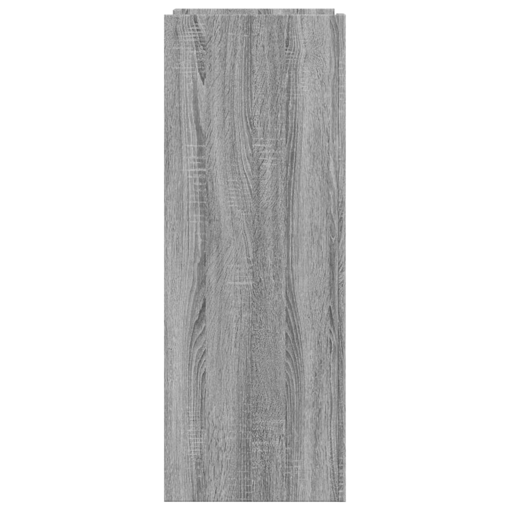 Szürke sonoma színű szerelt fa cipőszekrény 74,5 x 37,5 x 100cm