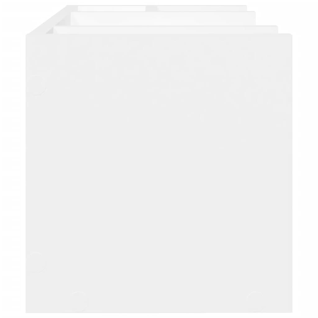 Betonszürke szerelt fa asztali szervező 44,5 x 24 x 25 cm