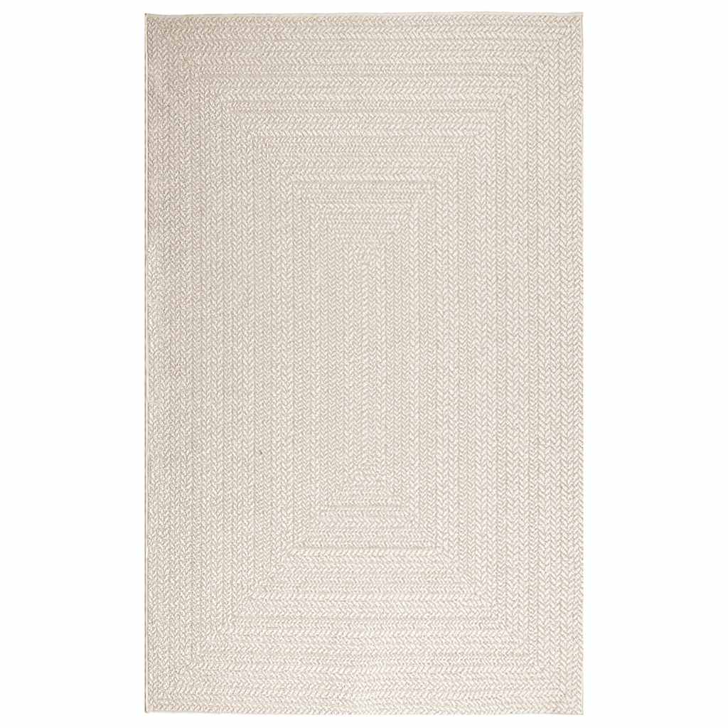 Zizur krém juta hatású beltéri és kültéri szőnyeg 160x230 cm