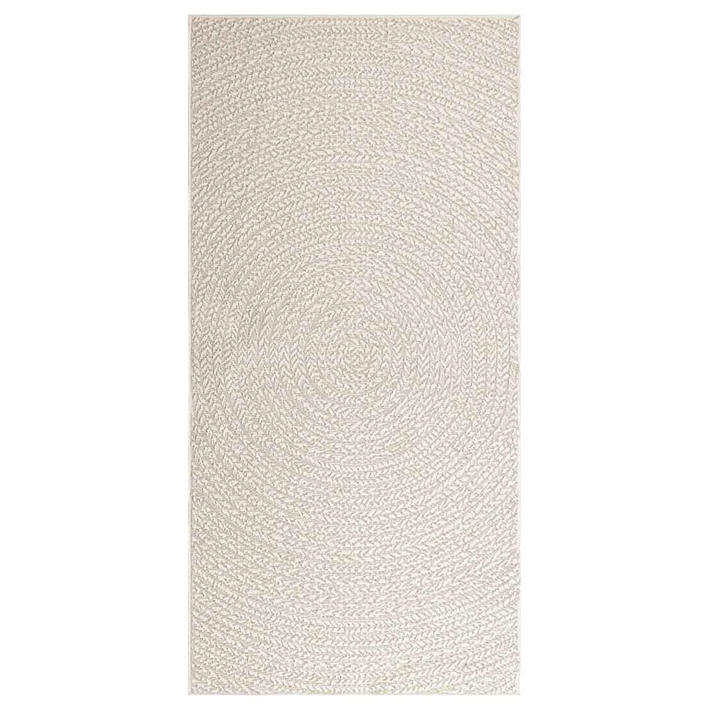 Zizur krém juta hatású beltéri és kültéri szőnyeg 100x200 cm