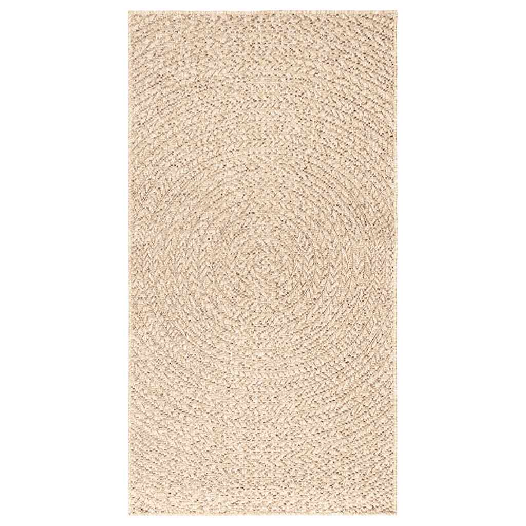 Zizur bézs juta hatású beltéri és kültéri szőnyeg 60 x 110 cm