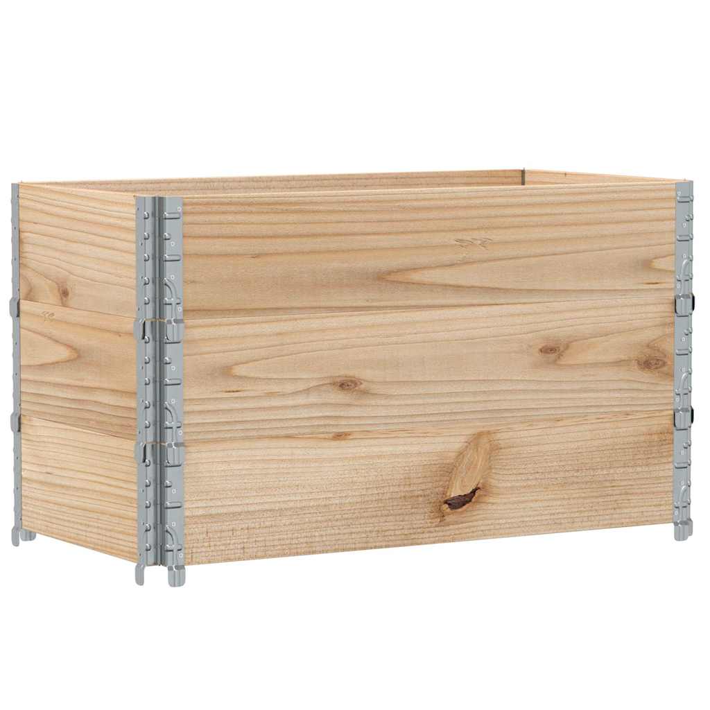 3 db tömör fenyőfa raklapmagasító 100 x 50 cm