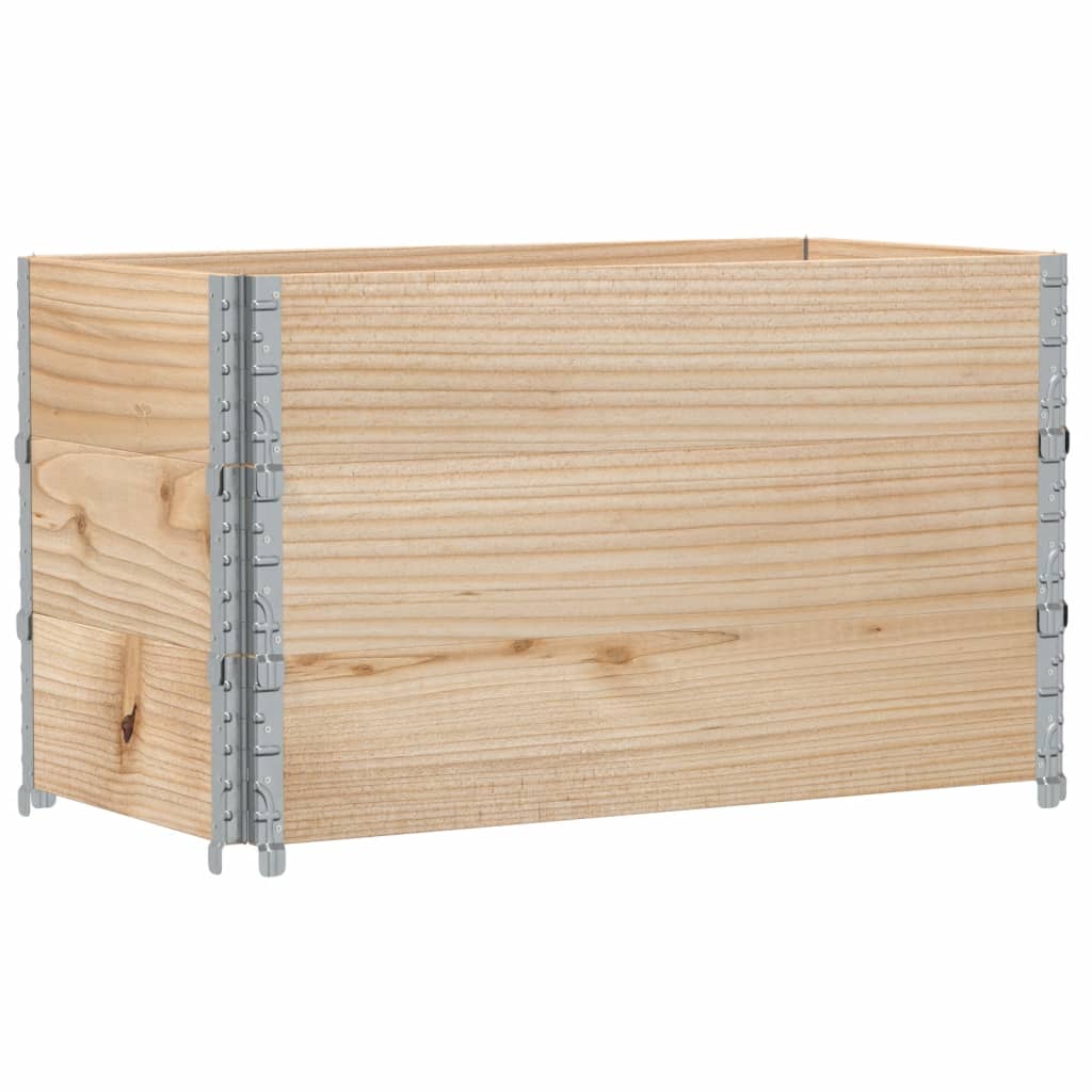 3 db tömör fenyőfa raklapmagasító 100 x 50 cm