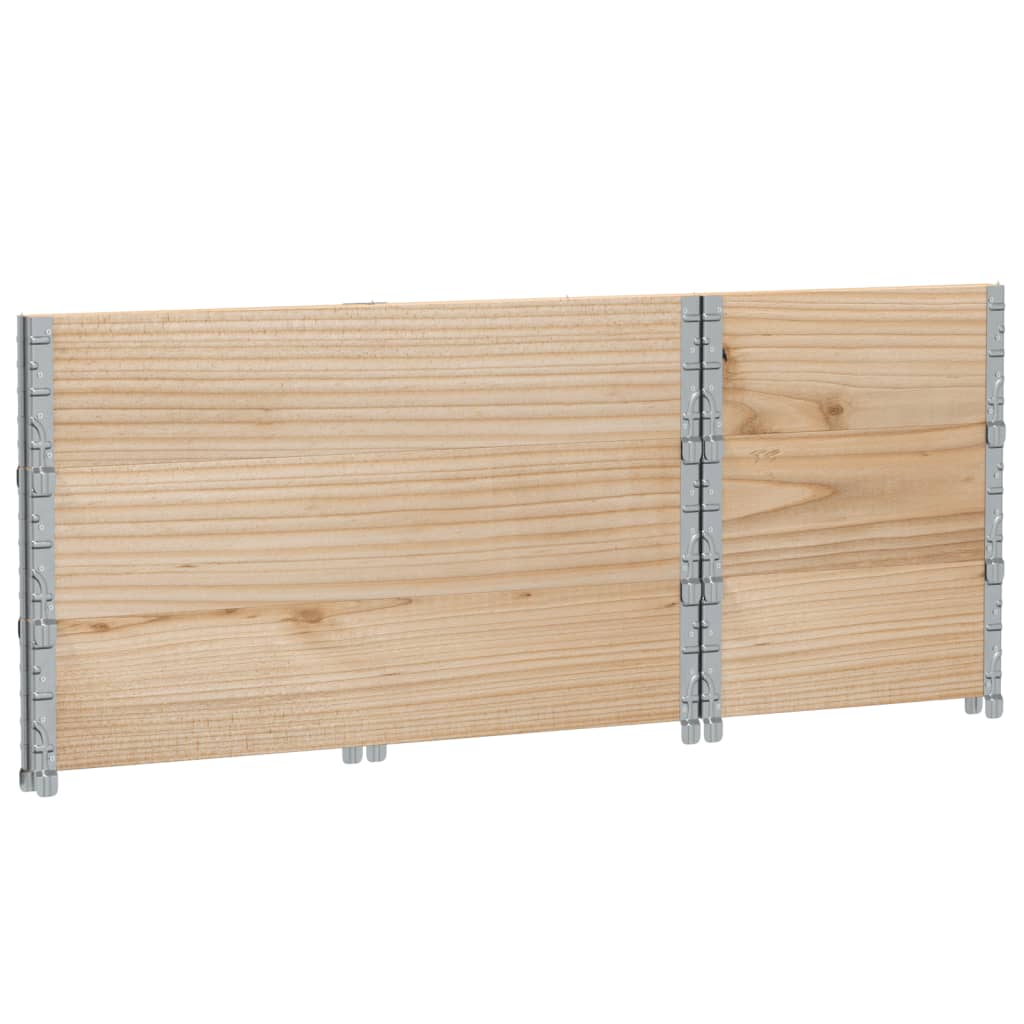 3 db tömör fenyőfa raklapmagasító 100 x 50 cm