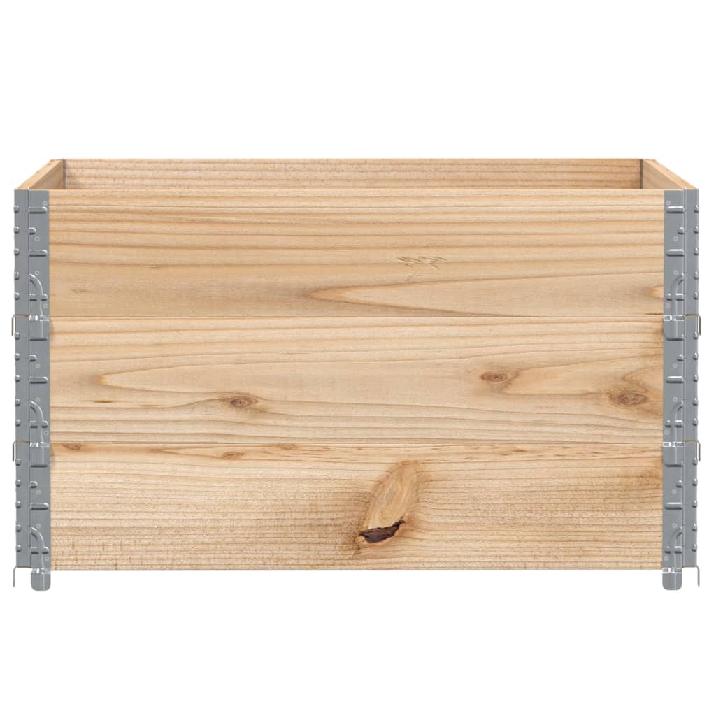 3 db tömör fenyőfa raklapmagasító 100 x 100 cm