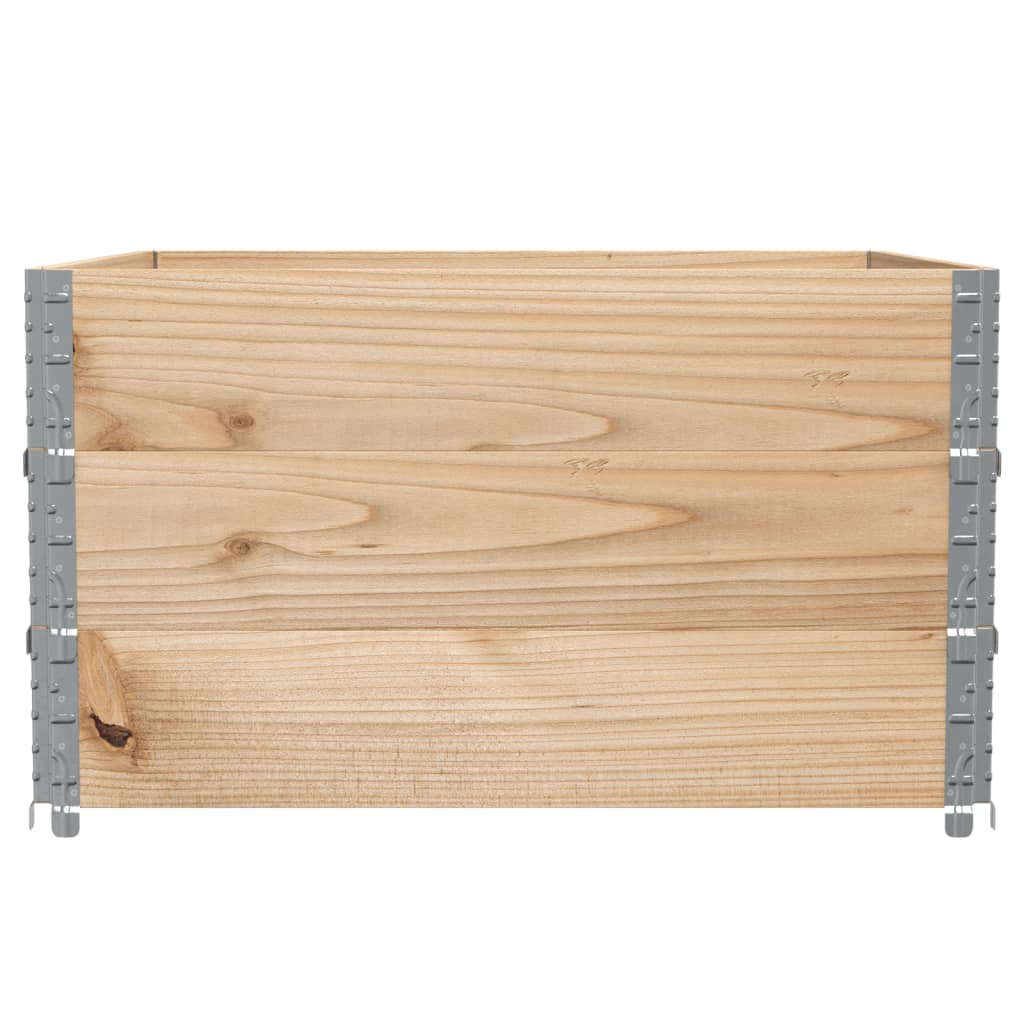 3 db tömör fenyőfa raklapmagasító 100 x 100 cm