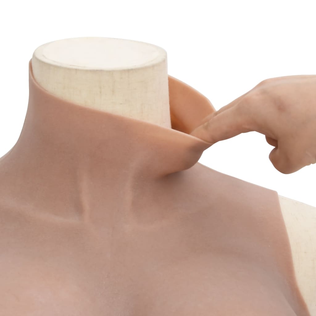 Napbarnított színű h kupa szilikon mellvért