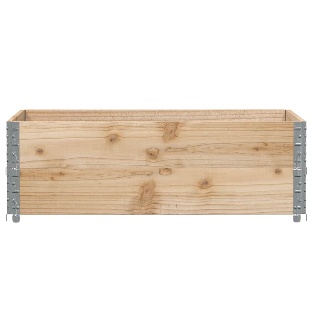 2 db tömör fenyőfa raklapmagasító 120 x 80 cm