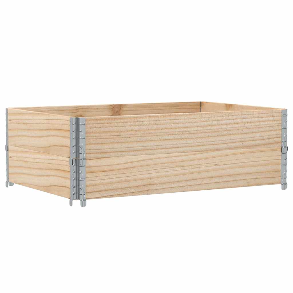2 db tömör fenyőfa raklapmagasító 120 x 80 cm