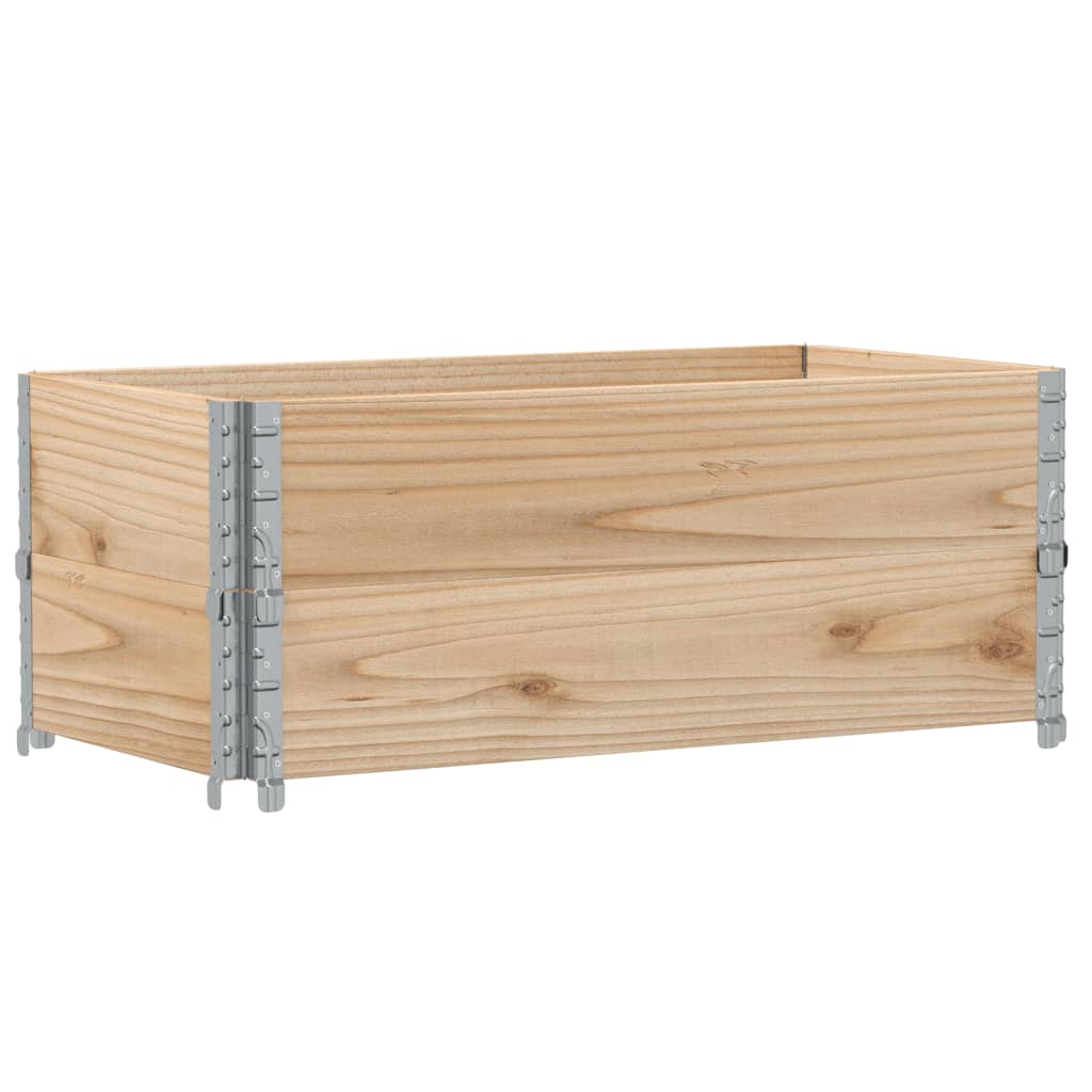 2 db tömör fenyőfa raklapmagasító 100 x 50 cm