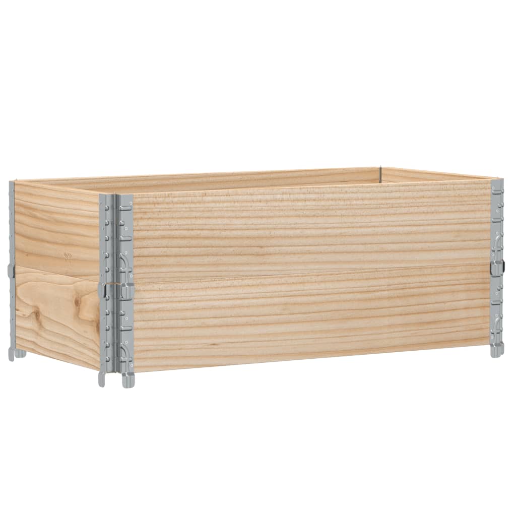 2 db tömör fenyőfa raklapmagasító 100 x 50 cm