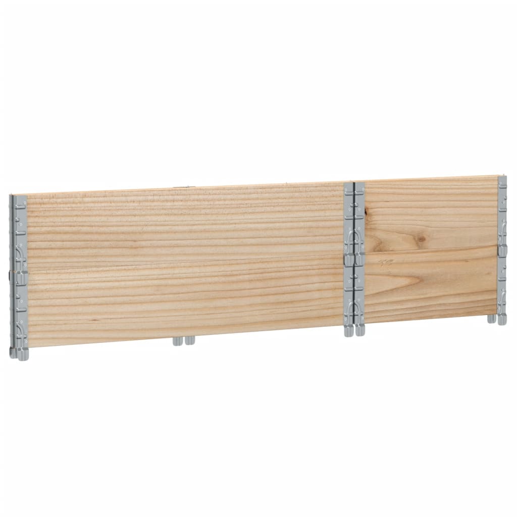 2 db tömör fenyőfa raklapmagasító 100 x 50 cm