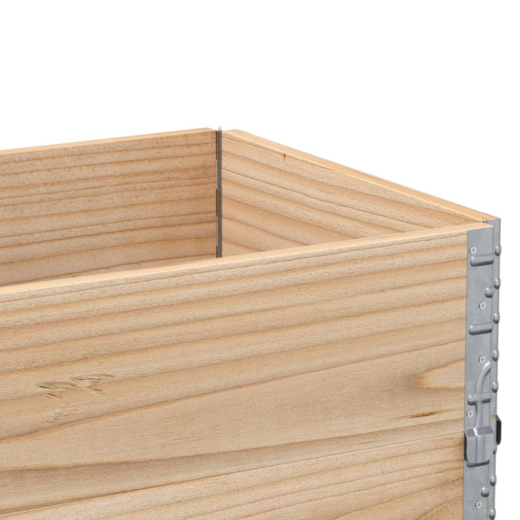 2 db tömör fenyőfa raklapmagasító 100 x 50 cm