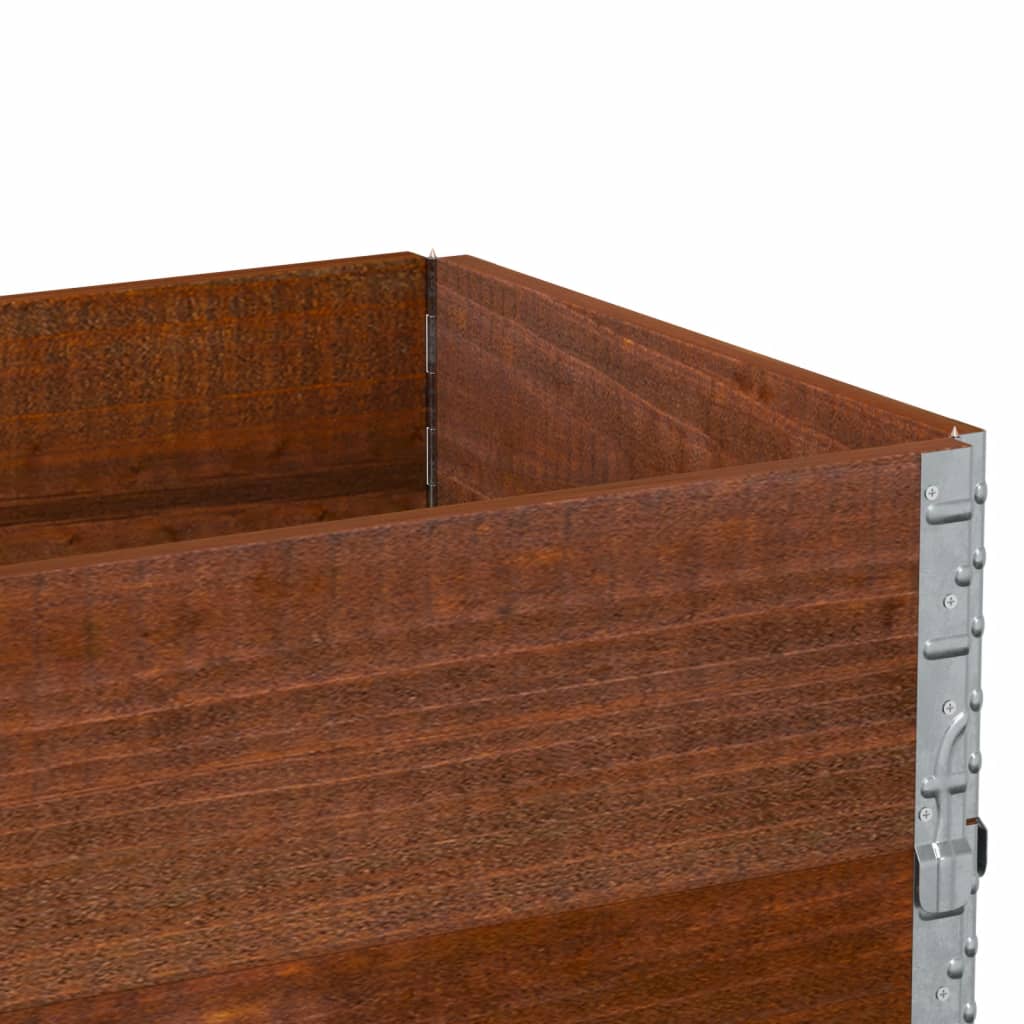 2 db barna tömör fenyőfa raklapmagasító 100 x 50 cm