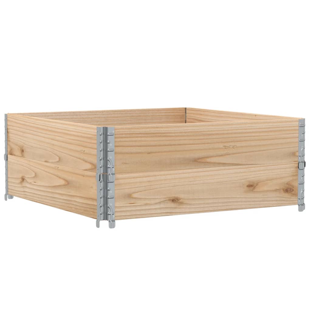 2 db tömör fenyőfa raklapmagasító 100 x 100 cm