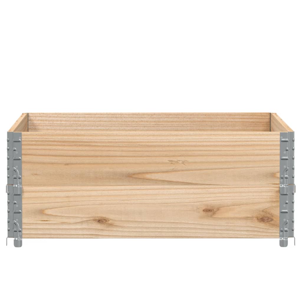 2 db tömör fenyőfa raklapmagasító 100 x 100 cm
