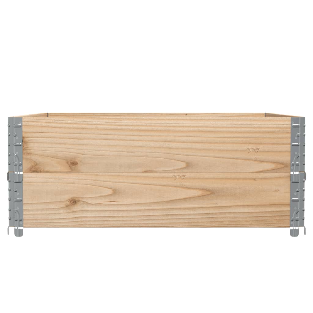 2 db tömör fenyőfa raklapmagasító 100 x 100 cm