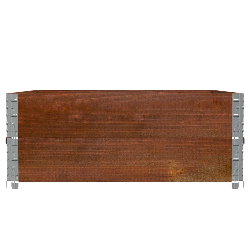 2 db barna tömör fenyőfa raklapmagasító 100 x 100 cm
