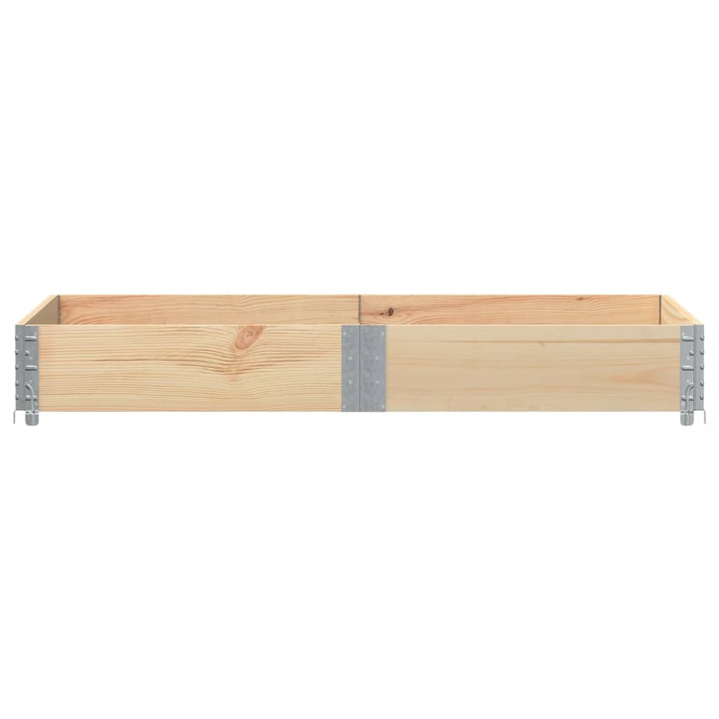 2 db tömör fenyőfa raklapmagasító 150 x 100 cm
