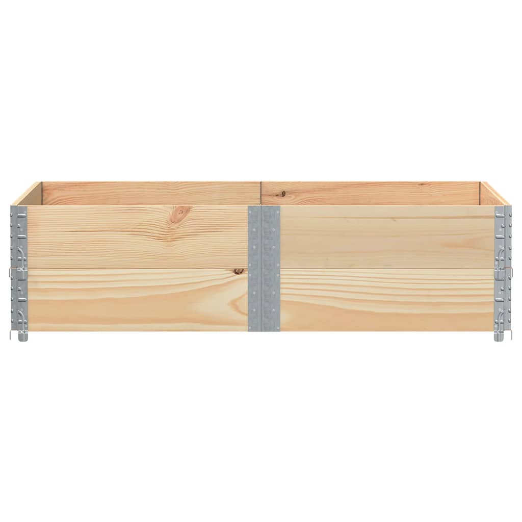 2 db tömör fenyőfa raklapmagasító 150 x 100 cm
