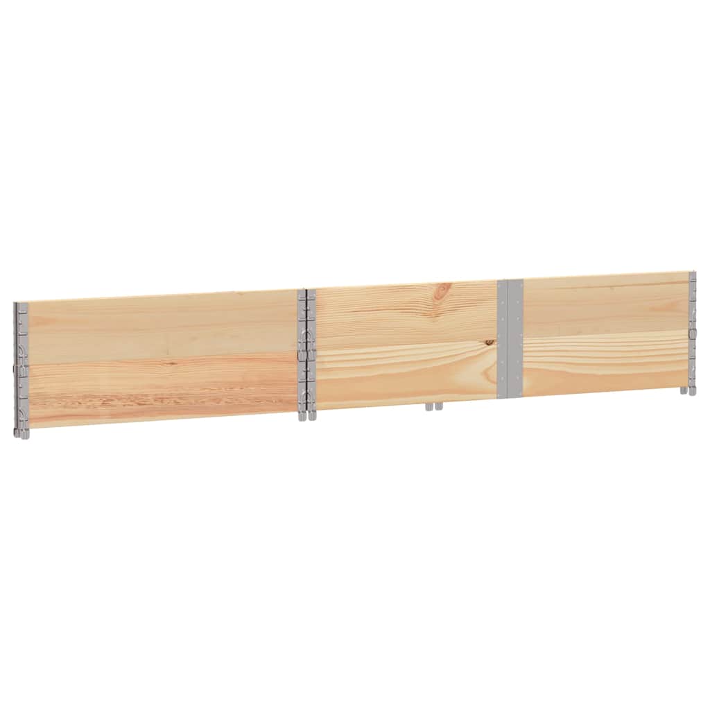 2 db tömör fenyőfa raklapmagasító 150 x 100 cm