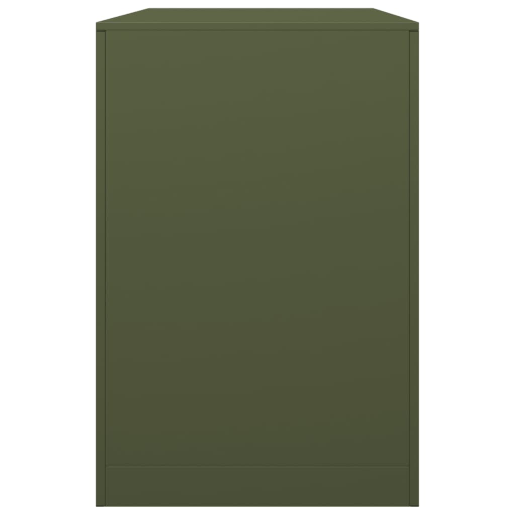 Zöld acél tűzifatároló 100 x 40 x 60 cm